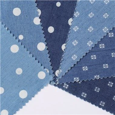 Лагана штампана тексас тканина